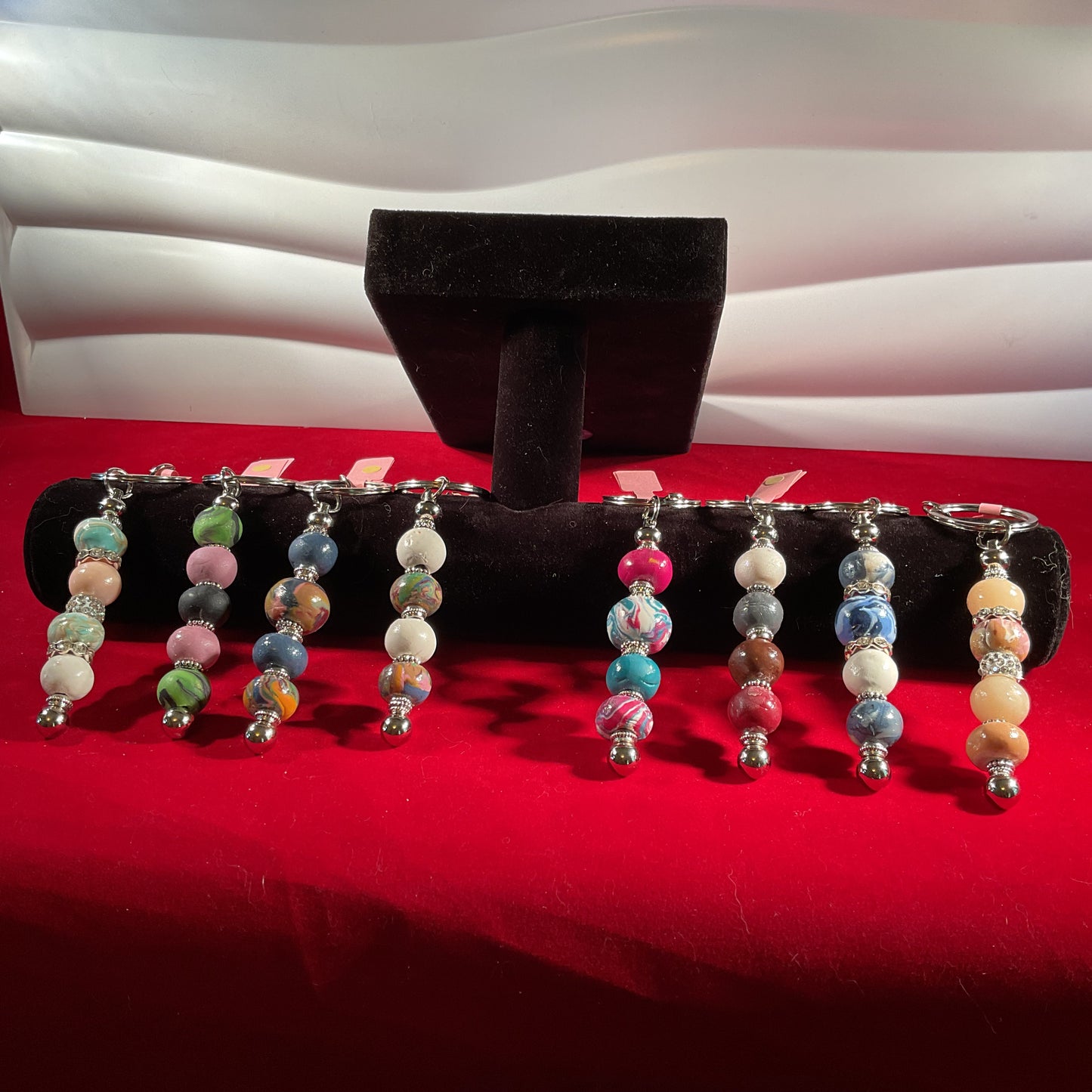 Beaded key rings