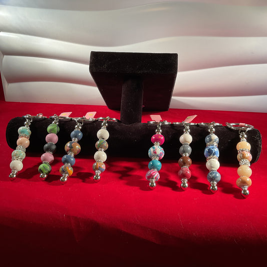 Beaded key rings